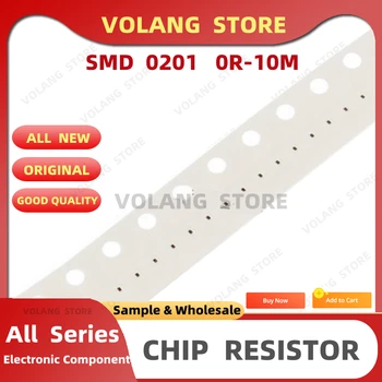 100VNT/DAUG 0201 Rezistorius 3M 1% SMD 3MΩ OHM F 0,6 mm*0,3 mm Storio Plėvelė Chip Resistors 1/20W Tikslumo Naujos Originalios