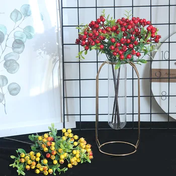10vnt/daug dirbtinių augalų vaisių putų Kalėdų uogų filialas netikrą gėlių kristi apdaila vestuvių, turintis gėlių dekoracija namuose