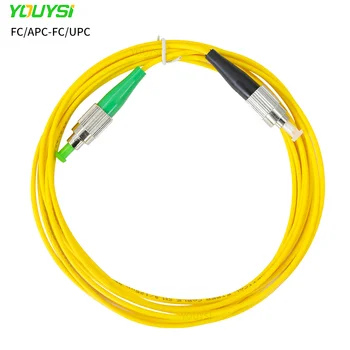 10VNT Simplex FC/APC-FC/UPC fiber optic patch cord Laidas 1m/2m/3m/5m/10m fiber optic jumper kabelis 2.0 mm