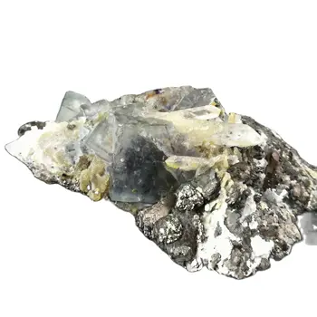 145.6 gNatural, Yaogangxian fluorito, žėručio, simbiotinius mineralų, namų baldai
