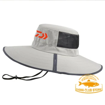 2021 Daiwa Prekės Big Kraštų Žvejybos Hat Vasaros Lauko Alpinizmo Skrybėlę Anti-UV Bžūp Vandeniui Sporto Big Kraštų, Sulankstomas Skrybėlę