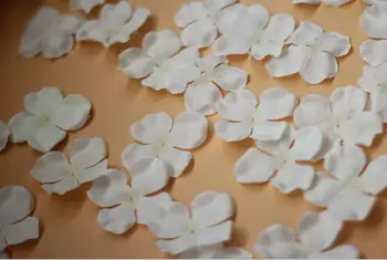 250g 4.5*4.5 cm Baltos spalvos Šilko Hydrangeas Gėlių Žiedlapiai vestuvėms Šalis Atostogų Vietoje Apdaila