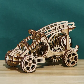 3D Bamperis Automobilio Trijų Medinių Vaikų Žaislas Įspūdį Pavarų Vairuotojo 