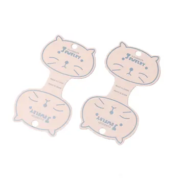 50Pcs Cute Cat-Galvos Headrope Pakuotės Kortelės Vaikų Kietas Priedai Kartono Animacinių filmų Karoliai Dovanų Pakavimo Korteles Užsakymą