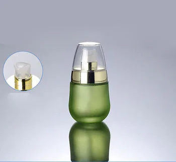50pcs didmeninės 1 uncija alyvuogių žalia stiklo losjonas butelis , 1 ounec stiklo paspauskite siurblys buteliuke, 30ml tuščia stiklo kosmetikos bakas