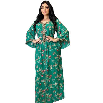 Afrikos Suknelės Moterims, Elegantiškas Poliesteris 2022 Naujas Musulmonų Mados Abayas Dashiki Skraiste Kaftan Ilgas, Maxi Suknelė Turkijos Afrika