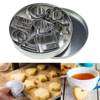 Cookie Cutter Nustatyti Ratą Kepimo Nerūdijančio Plieno Liejimo Formos Pyragą, Sausainių Kepimo Cutter Kepimo Formos, Įrankiai