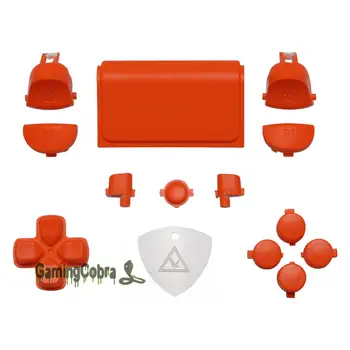 eXtremeRate Orange L1R1 L2R2 Sukelti Dpad Namo Dalis Funkcijos Pilnas Komplektas Mygtukai ir PS4 Slim Pro Valdytojas CUH-ZCT2