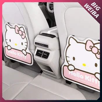 Hello Kitty automobilių sėdynės atlošo anti-kick mygtukai vaikams, cartoon automobilių galinis universalios apsauginės stabdžių trinkelėmis dėvėti, trinkelėmis Anime išoriniai įrenginiai