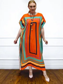 Ilgai Afrikos Marškinėliai Suknelė Moterims Trumpomis Rankovėmis Padalinta Rūbeliai Vasarą Naujas Mados Spausdinti Prarasti Atsitiktinis Dashiki Afrikos Suknelė Vestidos