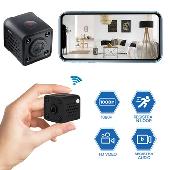 Kamera HDQ9 Pasiūlymai Kamera, Wireless Wifi Didelės raiškos 1080p Infraraudonųjų spindulių Naktinio Matymo Kamera Vaikų Mažas Kvadratas Kamera