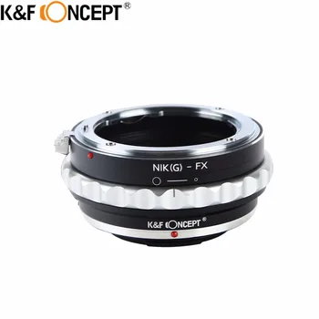 K&F SĄVOKA AI(G)-FX Fotoaparato Objektyvo Adapterio Žiedas, Skirtas Nikon G/F/AI/AIS/D Objektyvo už Fujifilm Fuji FX X-Pro1 X-M1 X-A1 X-E1 Fotoaparatas
