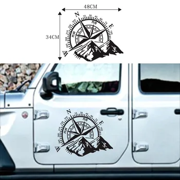Kompasas cross-country grafika automobilių lipdukas 