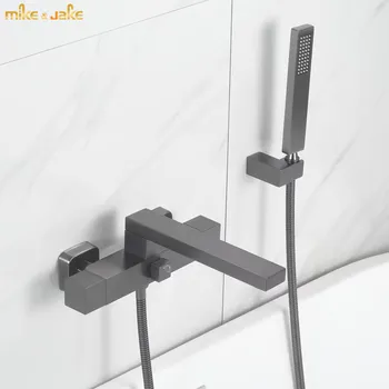 krioklys vonia bakstelėkite sienos montuojamas ginklą pilka vonia mixier vonia krioklys juoda vonia, dušas, šalto ir karšto vonios maišytuvas MJ5218