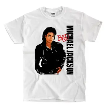 Michael Jackson - Blogas - Balti Marškiniai - Laivai Greitai! Aukštos Kokybės! 2019 Unisex Tee