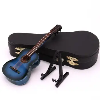 Mini Gitara Miniatiūrinis Modelis, Klasikinė Gitara Miniatiūrinės Medinės Muzikos Instrumentas Modelio Surinkimo Patalpų Festivalis papuošti