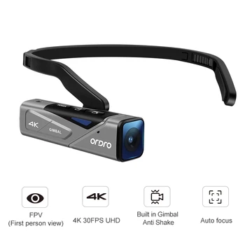 Naujas EP7 Galvos Nešiojami 4K 60fps Video Kamera Pirmojo Asmens vaizdo, Hands-Free 