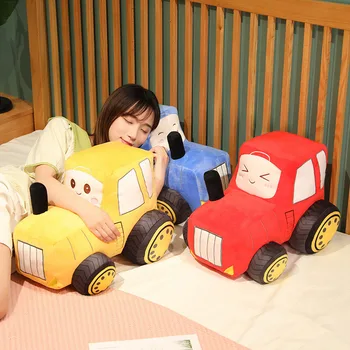 Naujas Traktoriaus&ekskavatorių Pliušiniai Žaislai Kawaii Automobilių Lėlės Įdaryti Minkštas Transporto priemonės Pagalvę Kūrybos Kalėdų, Gimtadienio Dovana Vaikams