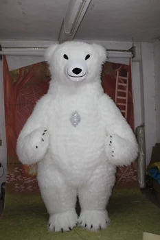 Ohlees Polar bear 2m 2.6 m 3m 3.5 m Pripučiami Talismanas Kostiumas nuotrauka yra tik pavyzdys,atlikite užsakymą pagal kliento dizainas