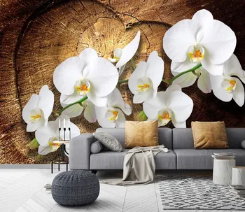 Orchidėja, Nuimamas Mediena, Tapetai, Gėlių Lipni Žievelės ir Klijuoti Sienos Freskos Šiuolaikinių Tapetų Pasirinktinis Dydis