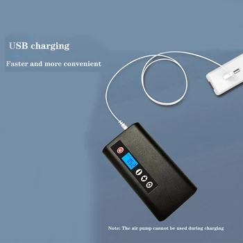 PVC Elektros Oro Siurblys USB Įkrovimo Pakeitimo Skaitmeninis LCD Ekrano Mygtuką Valdymo Automobilių, Krepšinio, Futbolo Pripūtimo
