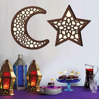 Ramadans Eid LED Žibintai Eid Amatų Naktį Šviesos Ramadans Šviesos Naktį Šviesos Žibinto Amatų Papuošalų Eid Al-Fitr Eid Al-Adha