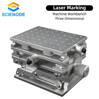 Scienode 3D Lazerinio Ženklinimo Mašinos Workbench XYZ Ašis 210x150x150mm Reguliuojamas Aukštis 150-275mm dėl Pluošto Lazerio Aparatas