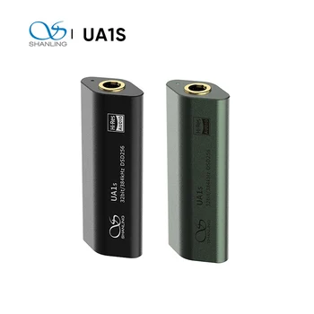 SHANLING UA1S ES9219C Nešiojamas USB DAC/AMP 32bit/384kHz DSD256 Dekoderis Ausinių Stiprintuvas