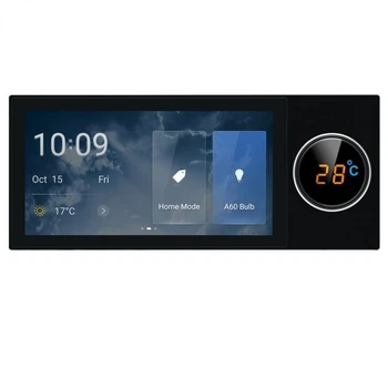 Smart Gyvenimo App 6 colių su Rotaciniu Mygtuką Smart Home Touch Centrinis Valdymo Pultas zigbee Vartai Tuya Smart Control Panel