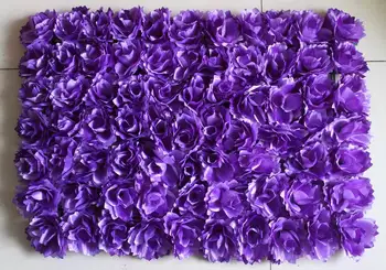 SPR EMS Nemokamas Pristatymas violetinė Dirbtinio šilko rožė gėlių sienos, vestuvių papuošimai, gėlių fonas stalo puošmena pardavimo
