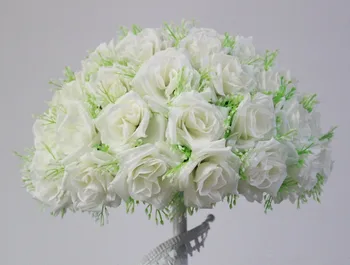 SPR Nemokamai shipBride holding-dramblio kaulo - 40cm*4pcs Naują atvykimo 2015 vestuvių bučiavosi gėlių kamuolys šalis decoraion Viešbutis Arcade papuošalai