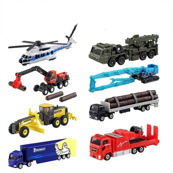 TAKARA TOMY kortelės lydinio ilgalaikė automobilių modelį berniukas kolekcines žaislas gaisro sunkvežimių ekskavatorių kelio remontas atostogų gimtadienio dovana