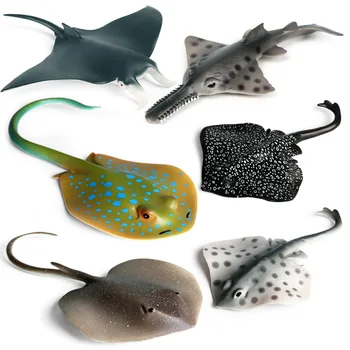Vandenynas Pasaulyje Gyvūnų, Modelis Statulėlės Sea Life Batfish Velnio Žuvis Sawfish Veiksmų Skaičius, Akvariumo Dekoras Švietimas Vaikams, Žaislų, Dovanų
