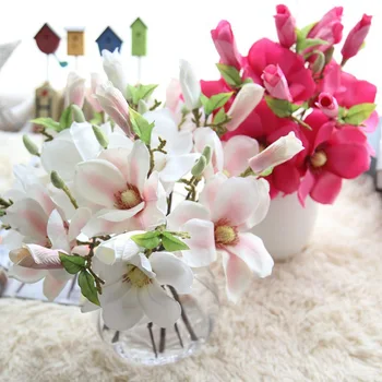 Vestuvių Dekoravimas Magnolija Šilko Gėlės Orchid Vestuvių Dirbtinės Gėlės vidaus Apdaila