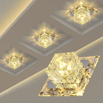 Šiuolaikinių LED krištolo sietynas, miegamasis, gyvenamasis kambarys, virtuvė, koridorius įėjimo diamond interjero Liustra